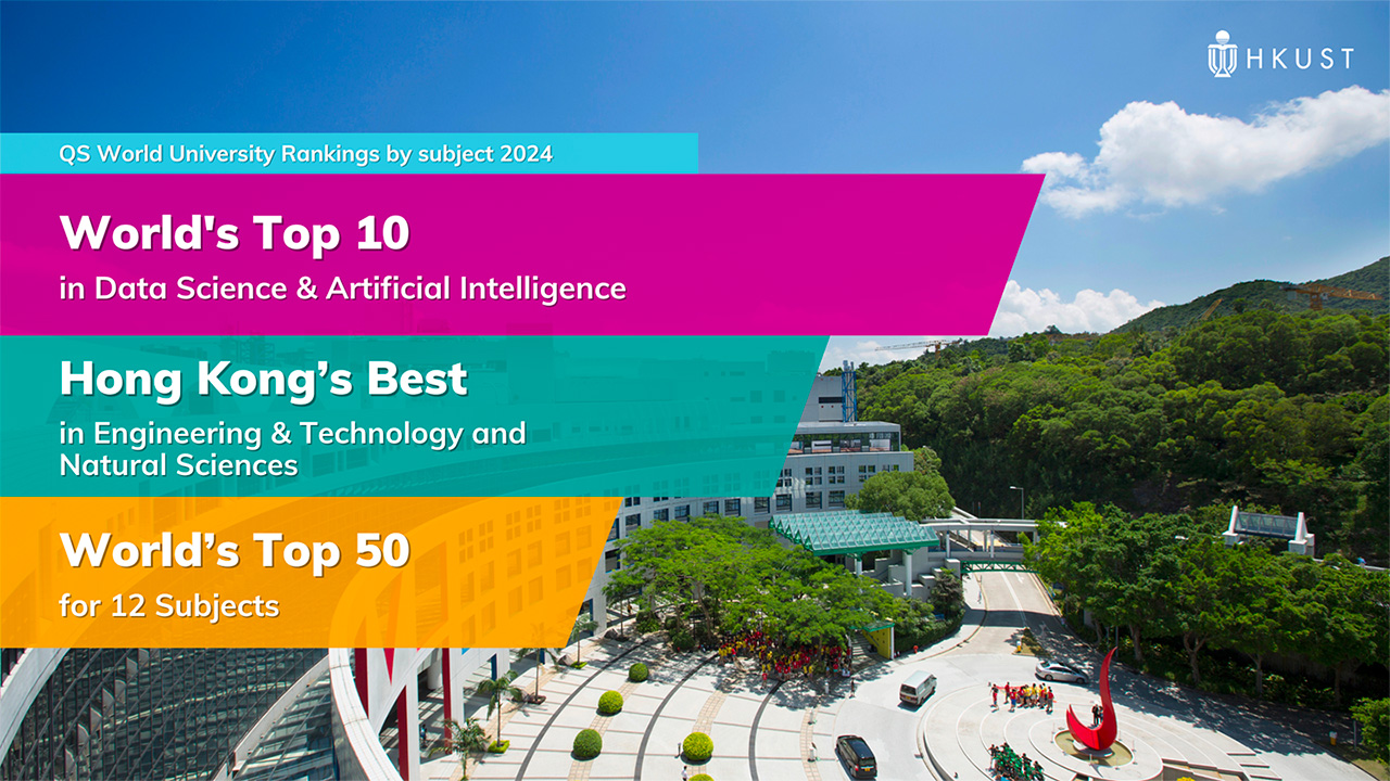 HKUST’s Data Science and Artificial Intelligence Program Ranked the Top 10 Worldwide and Number 1 in Hong Kong